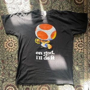 Super Mario Toad “on god i’ll do it” tee by the Yetee